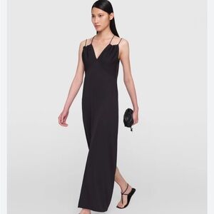 In Good Company black maxi slip dress.